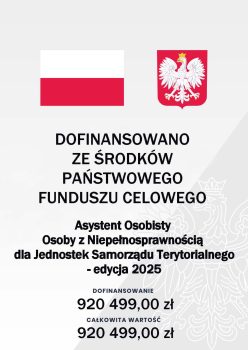 Plakat dotyczy dofinansowania programu AOON edycja 2025